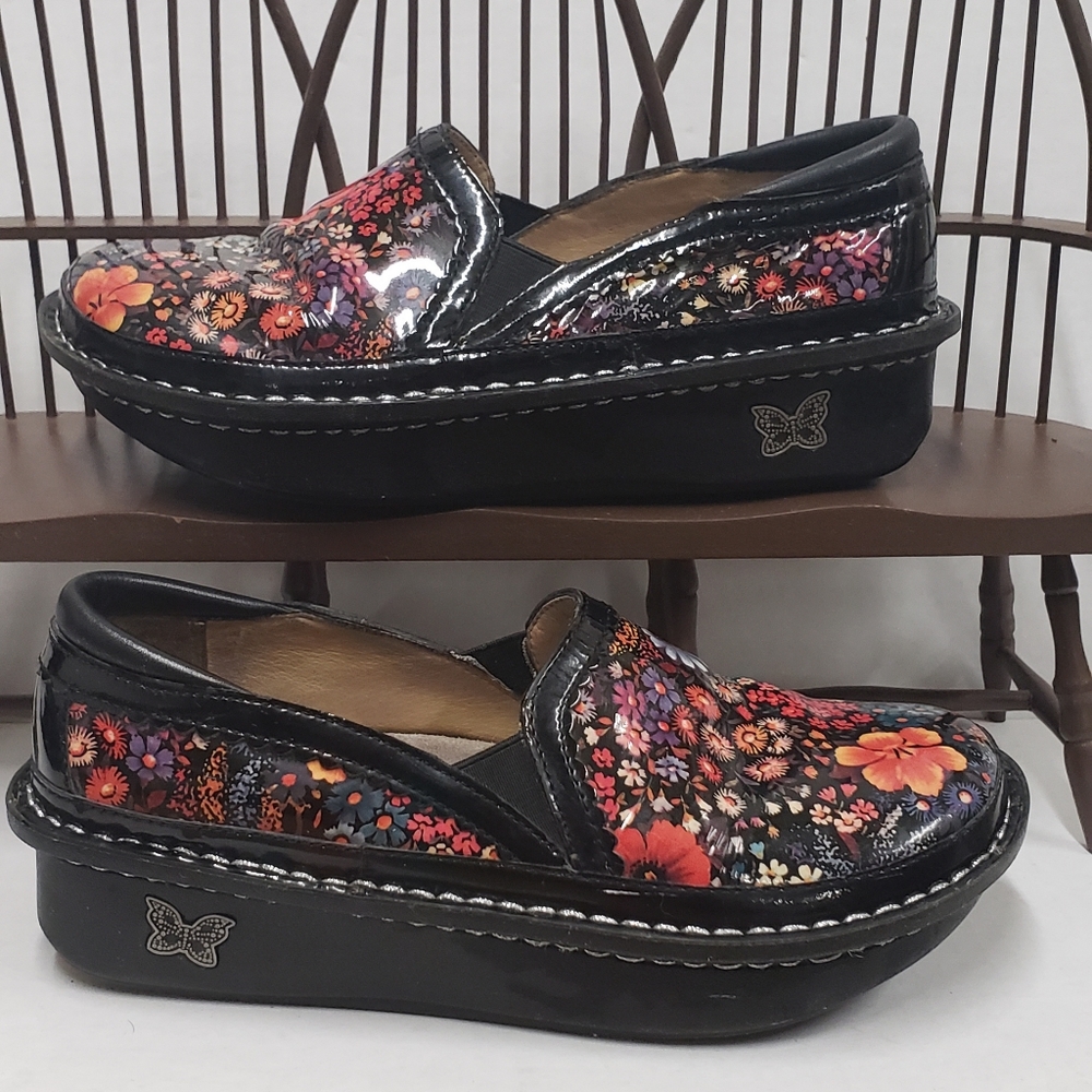 Alegria Deb 323 Floral Clog Size 36 or US 6/6.5